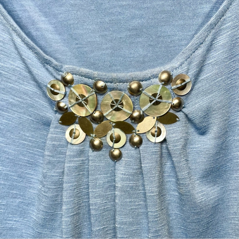 Ruby Rd beaded pleated tank - Picture 4 of 5